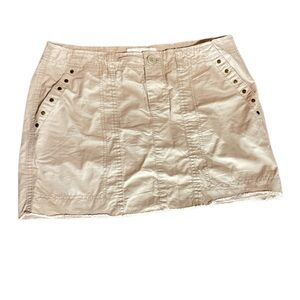 Old Navy Y2K Tan Cargo Mini Skirt Casual Resort Wear - Size 4